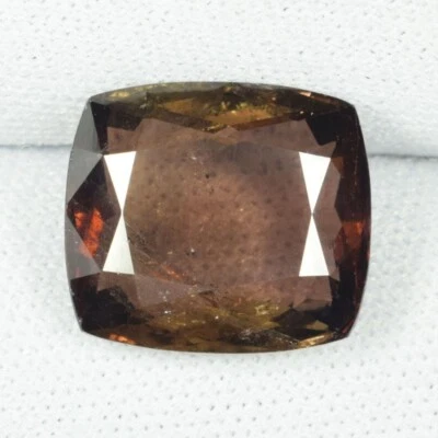 7.00 ct LUSTROUS NATURAL EARTH MINED BROWN NATURAL AXINITE - Cushion See Vdo ! - Image 1 of 2