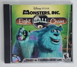 Monsters Inc Eight Ball Chaos Disney Pixar Windows 95/98/Me CD-Rom Game - Picture 1 of 6