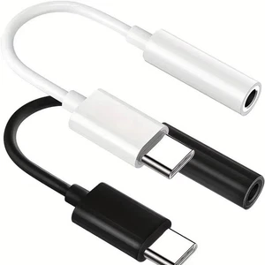 USB TYPE C TO 3.5mm AUX AUDIO HEADPHONE EARPHONE ADAPTER JACK - Picture 1 of 11