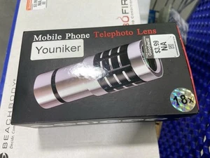 Youniker 8X Mobile Phone Telephoto Lens Kit w/ Tripod + Case Camera-NEW! - Picture 1 of 2