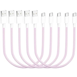 [Certificado Apple MFi] Paquete de 5 cargadores rápidos iPhone 16 15, 8 pulgadas USB A a USB C - Imagen 1 de 2