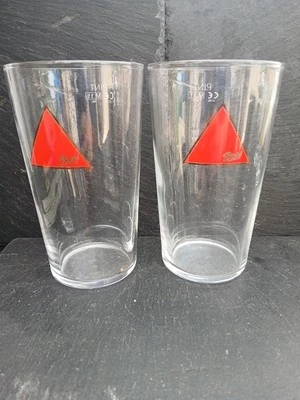 2 X NEW BASS BeerPINT GLASSES. Pub Bar Mancave Homebar Pub Lager - Image 1 of 3