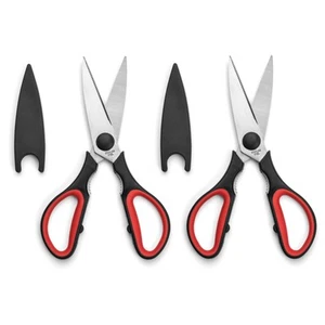 Ultra Sharp Kitchen Scissors for Food - Heavy Duty, Serrated Stainless Steel ... - Picture 1 of 7