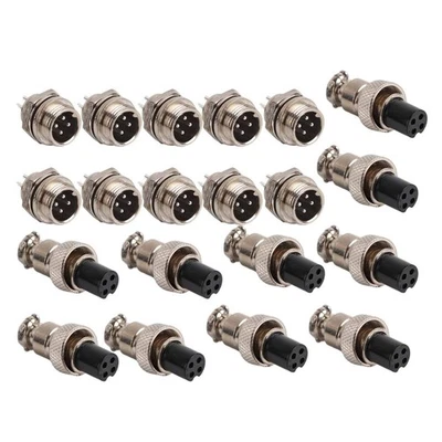 10 Set GX12 4Pin 12mm Audio/Video Aviation Plug Male Female Socket Connector - Image 1 of 4