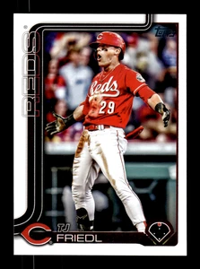 2025 Topps # 525 TJ Friedl Card Cincinnati Reds - Picture 1 of 2