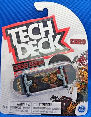 Patinetas Tech Deck Zero Jamie Thomas Leopard Cat negras selladas Foto 1 de 4