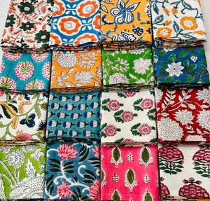 Assorted 6-100 PCS Cotton Cloth Napkins Floral Kitchen Dinner Table Napkins - Picture 1 of 13