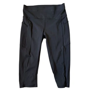 LULULEMON Mind Over Miles Crop Capris Para Mujer Talla 8 Leggings para Correr Negros - Imagen 1 de 7