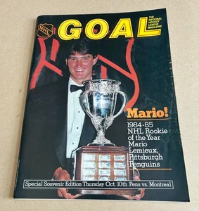 Pittsburgh Penguins vs Montreal Canadiens 10/10/1985 Goal Magazine Programma - Foto 1 di 7