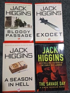 Lot Of 4 Jack Higgins Books - Picture 1 of 2