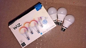 3x Philips WiZ 60W A19 Tunable White LED Smart Bulb *TESTED OPEN BOX* - Picture 1 of 7