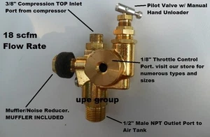GAS Air Compressor Pilot check valve unloader valve combo 95-125 NSG15 - Picture 1 of 1