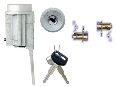 丰田塔科马 1996 - 2004 Ignition 4 英寸 2 门锁带 2 键-工厂原装 — 第 1/4 张图片