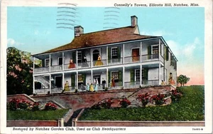 Natchez, MS - Connelly's Tavern Linen Postcard Posted 1944 - Picture 1 of 2