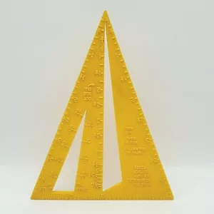 Taladro de medición de regla triangular de plástico Kastar Inc hecho en EE. UU. herramienta de medición - Imagen 1 de 4