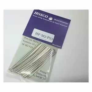 Hosco Precut Guitar Fretwire 24 pieces Medium Std Nickel Silver HF-M2-P24 - Picture 1 of 3