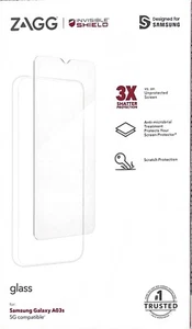 ZAGG Invisible Shield Glass Screen Protector - Samsung Galaxy A03s-Clear - Picture 1 of 2