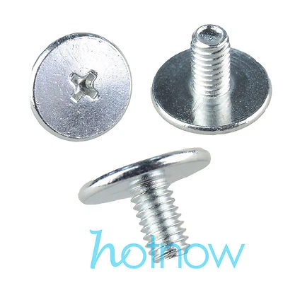 DSLRKIT M4 x 7mm Phillips Flat Head Screw White Zinc Plated