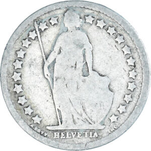 [#846999] Coin, Switzerland, 1/2 Franc, 1882, Bern, F, Silver, KM:23