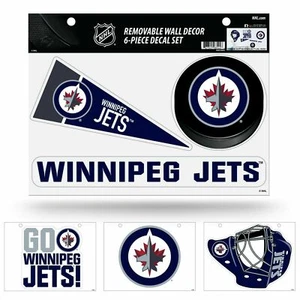 WINNIPEG JETS ABNEHMBARE WANDDEKO 6-teiliges SET PREMIUM AUFKLEBER - Bild 1 von 1