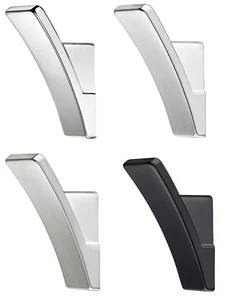 Coat Hook Silver Coat Hook Black Wall Coat Rack Design Wall Hook 56x25 - Picture 1 of 12