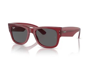 Ray-Ban Sunglasses RB0840S Mega wayfarer 6679B1 Red Dark gray Man Woman - Picture 1 of 1