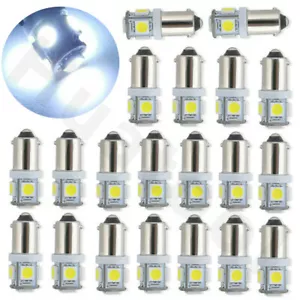 20Pcs White Bright T11 BA9S 5SMD LED Car Interior Light Bulb Map Lamps 1815 1893 - Imagen 1 de 4