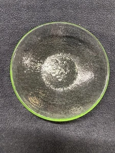 Fire and Light Glass - Celery Small Plate" 4 3/4" Diameter -Used - Picture 1 of 3
