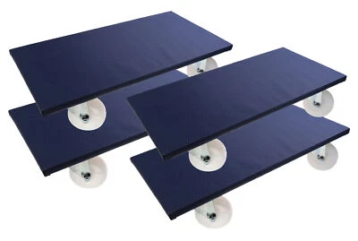 4  Möbelroller Transportroller Rollbrett 600 x 300 Antirutschüberzug 500kg PROFI - Bild 1 von 4