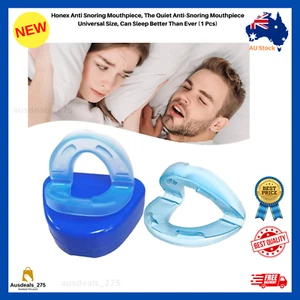 Honex Anti Snoring Mouthpiece Reusable Snore Device Stopper Reduce Snoring - Picture 1 of 7