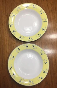 Royal Doulton Blueberry Rim Soup Bowl 8.5” Set of 2 - Picture 1 of 12