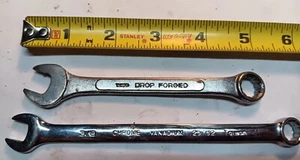 2 Ace Professional Open End Box Wrench Wrenches Set 3/8" SAE US & 11mm - Picture 1 of 2