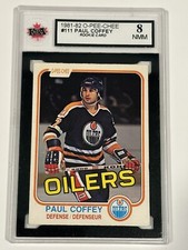 1981-82 O-Pee-Chee OPC #111 PAUL COFFEY Rookie Graded KSA 8 NMM Edmonton Oiler