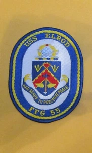 USS ELROD FFG 55 "WAR READY TO RESERVE PEACE" PATCH 3 1/2 X 4 1/2" - Bild 1 von 1