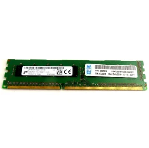 4 GB DIMM 2RX8 DDR3 PC3-12800E 1600 MHz 240 pin memoria ECC - 00D5014 - Foto 1 di 4