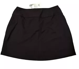 Adidas Golf Skirt Black Skort Liner Pockets 939011 Size Women’s LG MSRP $70 NWT - Picture 1 of 14