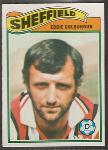 TOPPS-FOOTBALL (ORANGE BACK 1978)-#197- SHEFFIELD UNITED - EDDIE COLQUHOUN