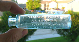 London England FREE SAMPLE old DR KILMER SWAMP ROOT KIDNEY CURE medicine bottle