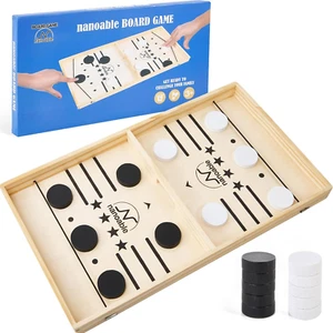 Extra Large Fast Sling Puck Game, Classic Board Games for Family Game Night, Foo - Picture 1 of 12
