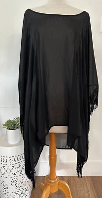 Kardashian Colección Mujer Top Suelto Transparente Asimétrico Negro Talla M Foto 1 de 4