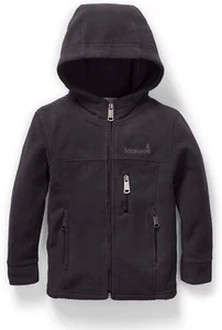 Toddler Fleece Jacket - Kids Hoodie Black XXS - Picture 1 of 6