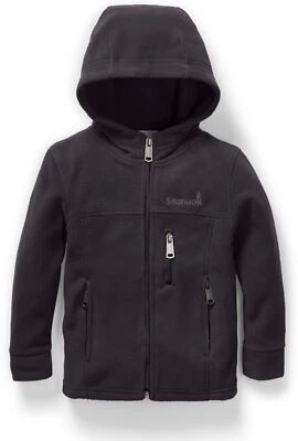 Toddler Fleece Jacket - Kids Hoodie Black XXS - Image 1 of 4