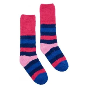 Joules Girls Multi Stripe Fluffy Socks - Picture 1 of 2