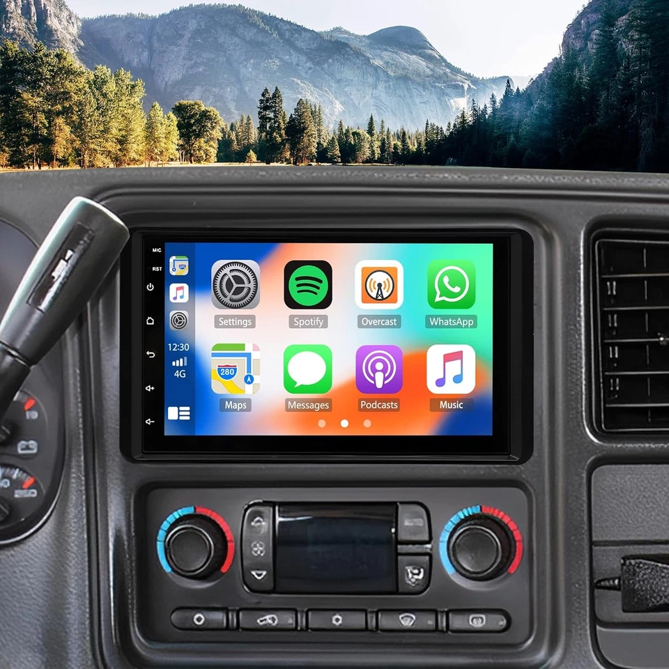 Radio de coche Android 13 CarPlay GPS estéreo navegación FM para Cadillac Escalade 2003-2006 Foto 1 de 4