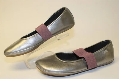 Туфли на плоской подошве для девочек Camper Kids правые балерины серебристые кожа размер 4 36 80025-133 - Изображение 1 из 4