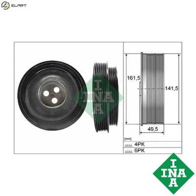 BELT PULLEY CRANKSHAFT 544 0166 10 FOR PEUGEOT MANAGER/Platform/Chassis/Van 2.2L - Image 1 of 4