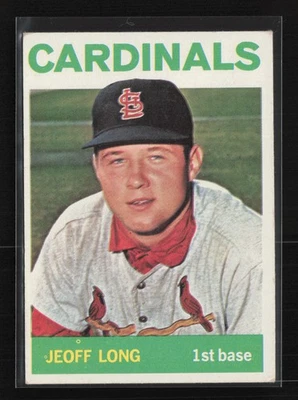 1964 Topps #497 Jeoff Long St. Louis Cardinals Rookie EX - Image 1 of 2