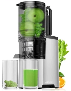 Exprimidor de plata de masticación en frío Canoly JE-75B extra grande 5,4" alimentación 350 W: B4 - Imagen 1 de 8