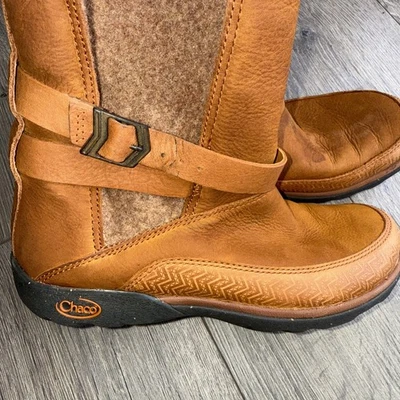 Chaco Hopi Boots Women’s Brown Size 6.5 Sandstone Leather Insulated Wool Lined - Image 1 of 4