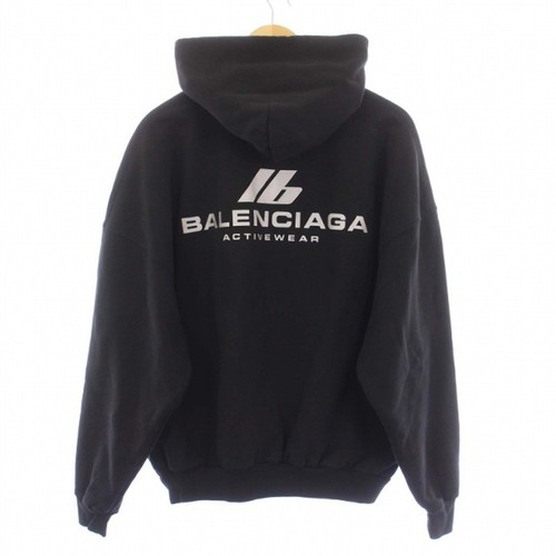 Balenciaga 24AW Felpa con Cappuccio Large Fit Pullover Felpa Manica Lunga Logo 1 S Usata d